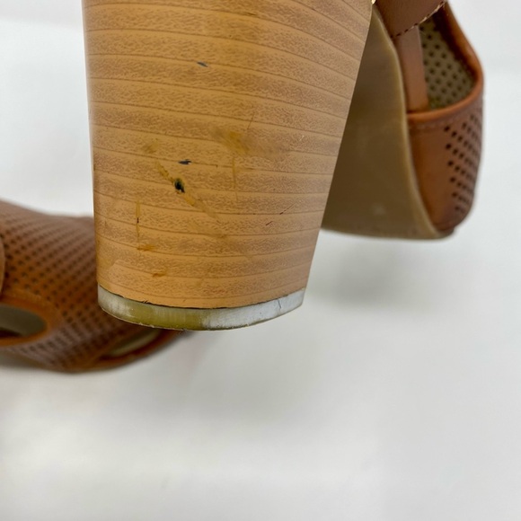 Women’s Brown Block Heel Sandals Size 10M - Picture 10 of 12